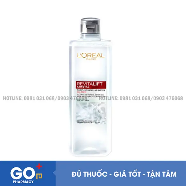 Tẩy trang L'oreal Revutalift crystal 400ml
